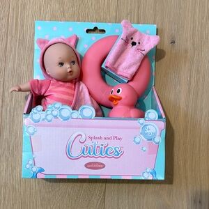 NWT Madame Alexander Pink Bath Play Doll Set with Rubber Duck